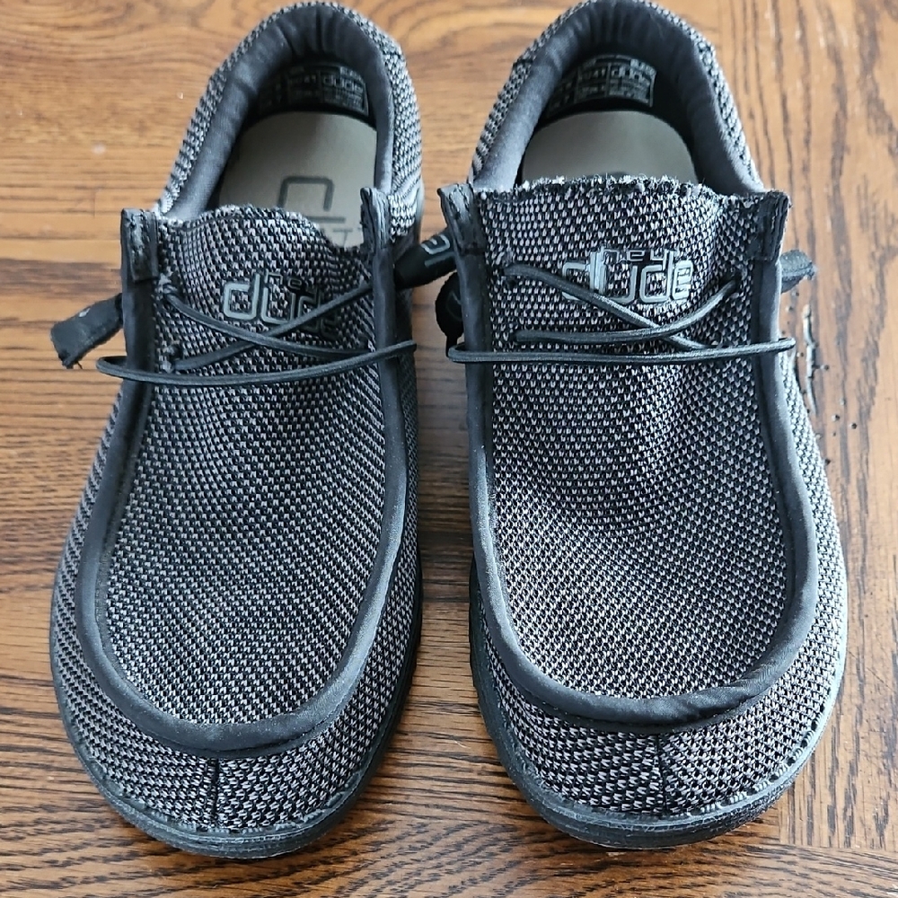 Hey Dude Men's Black Slip-On Loafers